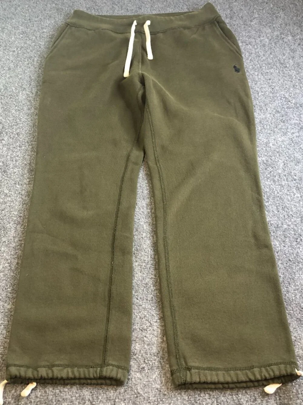 Polo Ralph Lauren Sweatpants Mens Green Small Drawstring Elastic Waist Pockets